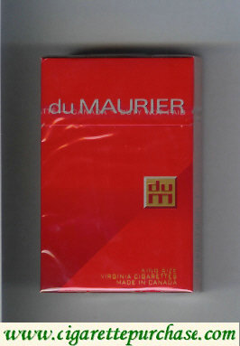 Du Maurier red cigarettes hard box